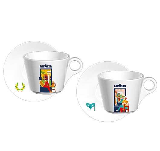 Roma and Venezia Cappuccino set - Window Collection | Lavazza