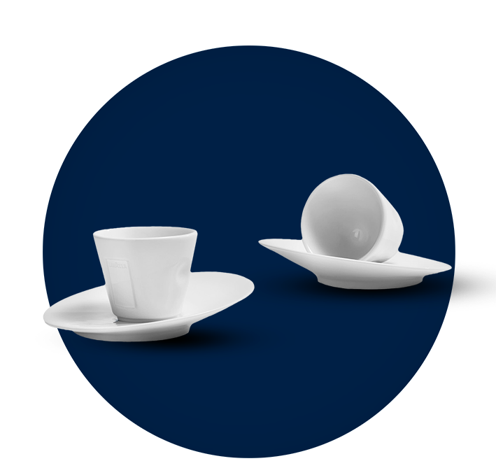 Retro Style Lavazza double espresso cup. –