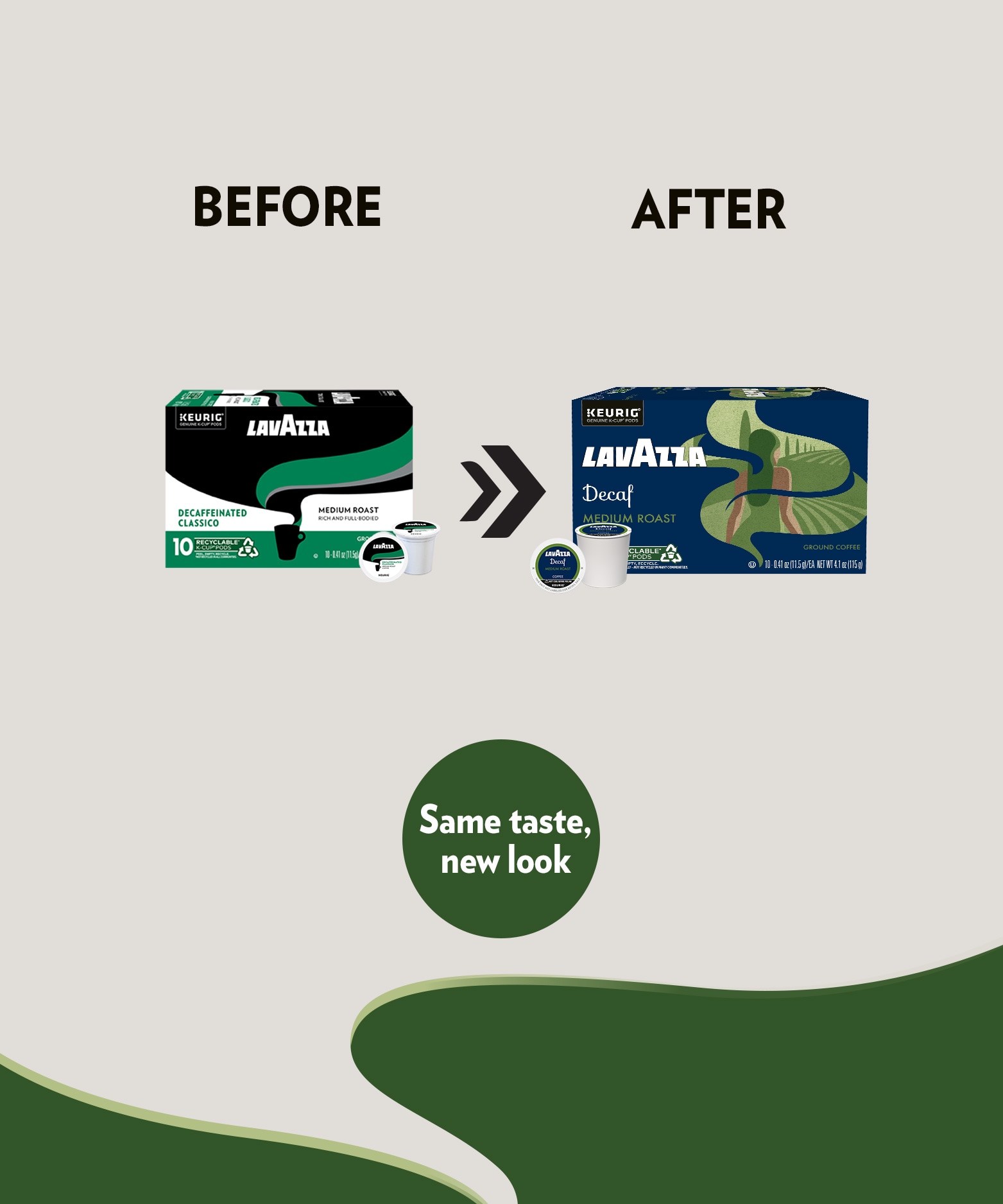 Decaf Keurig K-Cup® - Single Serve Coffee Pods x60 | Lavazza