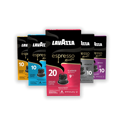 Variety pack of capsules compatible with Nespresso® machines