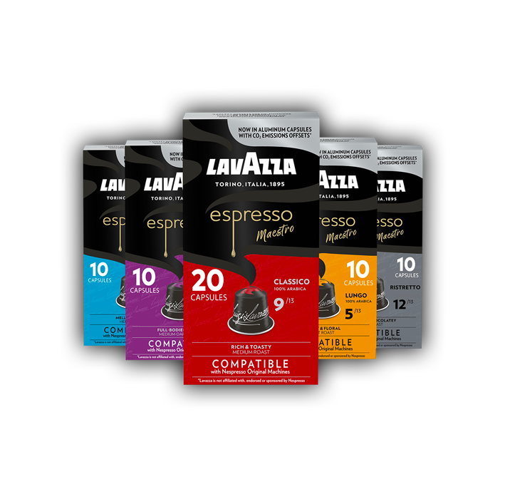 Variety pack of capsules compatible with Nespresso® machines