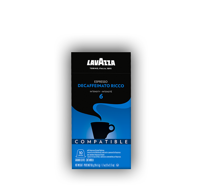 Decaffeinated capsules compatible with 