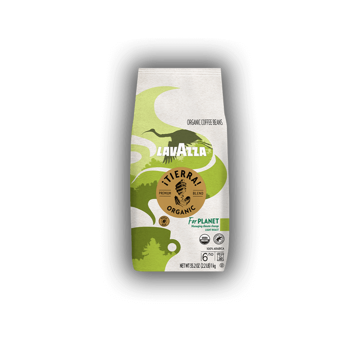 Lavazza ¡Tierra! Organic Planet - Café de grano entero, tostado medio, 10.5  onzas