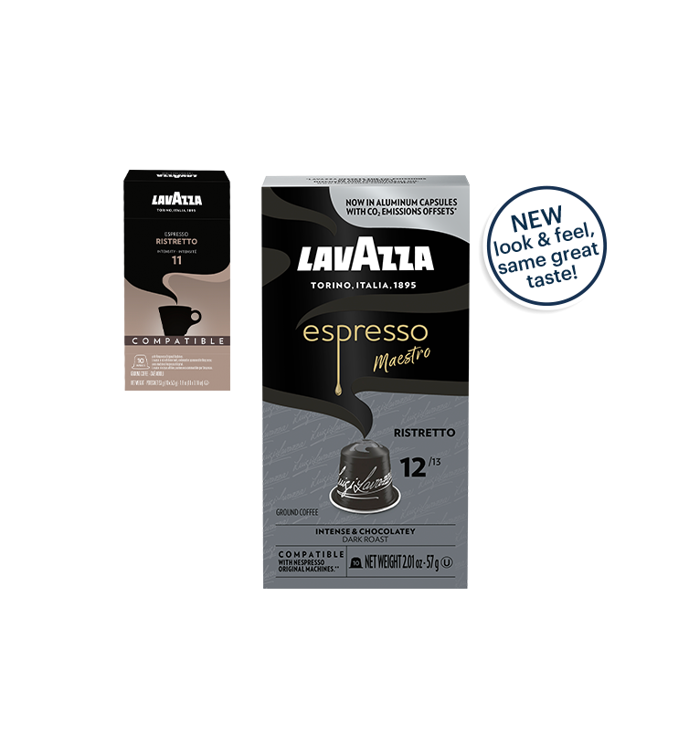 Lavazza Espresso Maestro Ristretto Single Serve Capsules for Nespresso*  Original Machines - 10/Box