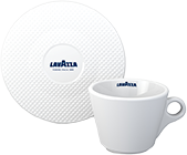 Lavazza Logo Espresso Cup and Saucer Set – Whole Latte Love