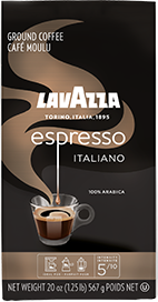 Café moulu expresso Lavazza, torréfaction foncée italiano, 8 oz