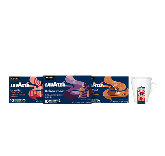 Keurig K-Cup® boxes and Dolcevita mug Bundle | Lavazza