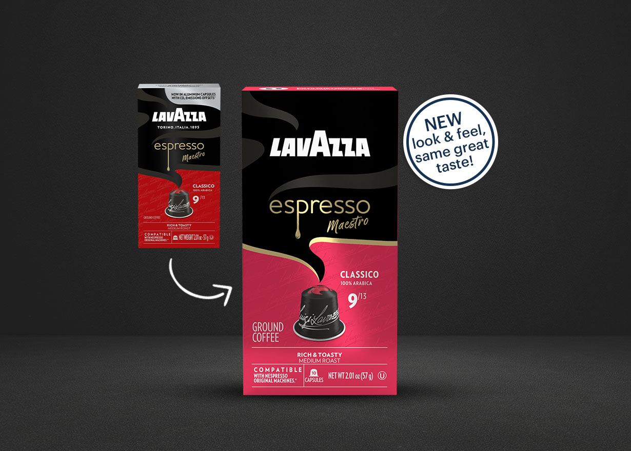 Capsules Lavazza compatible with Nespresso Original machines