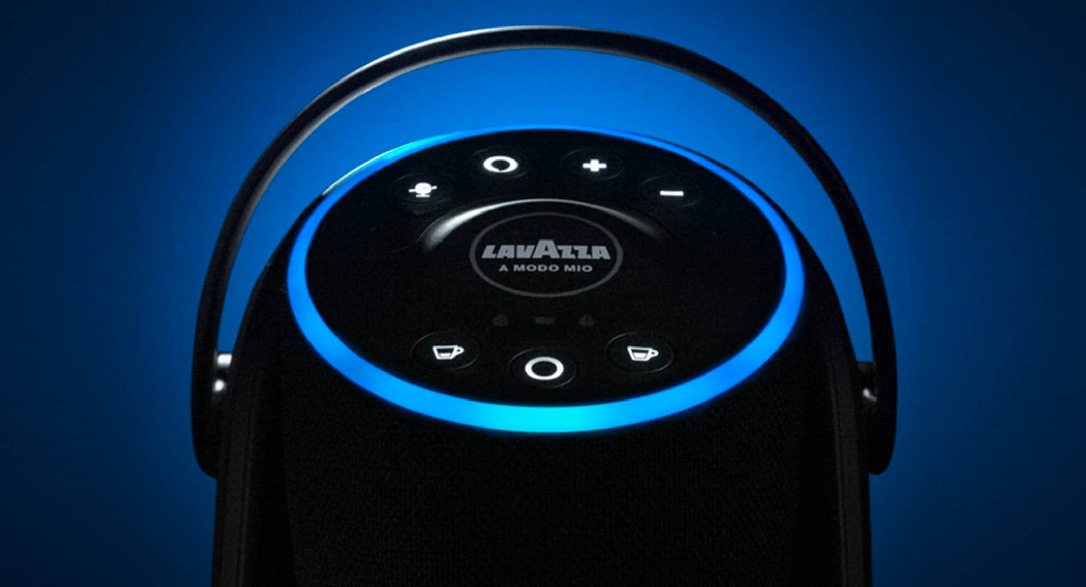 Alexa compatible coffee machine top