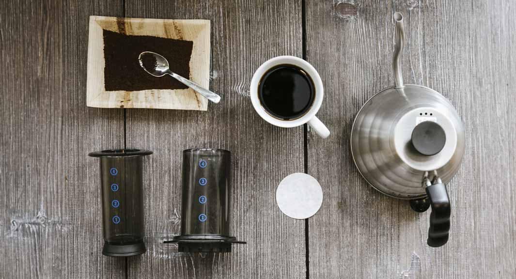 Making aeropress coffee online