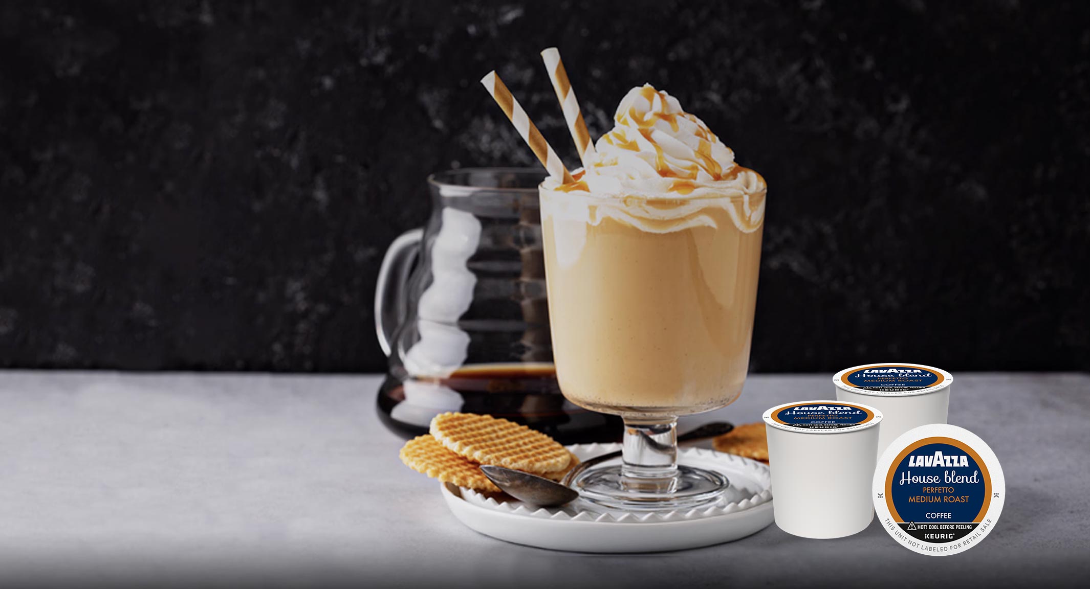 Salted Caramel Coffee made with Lavazza Keurig K-Cup® | Lavazza