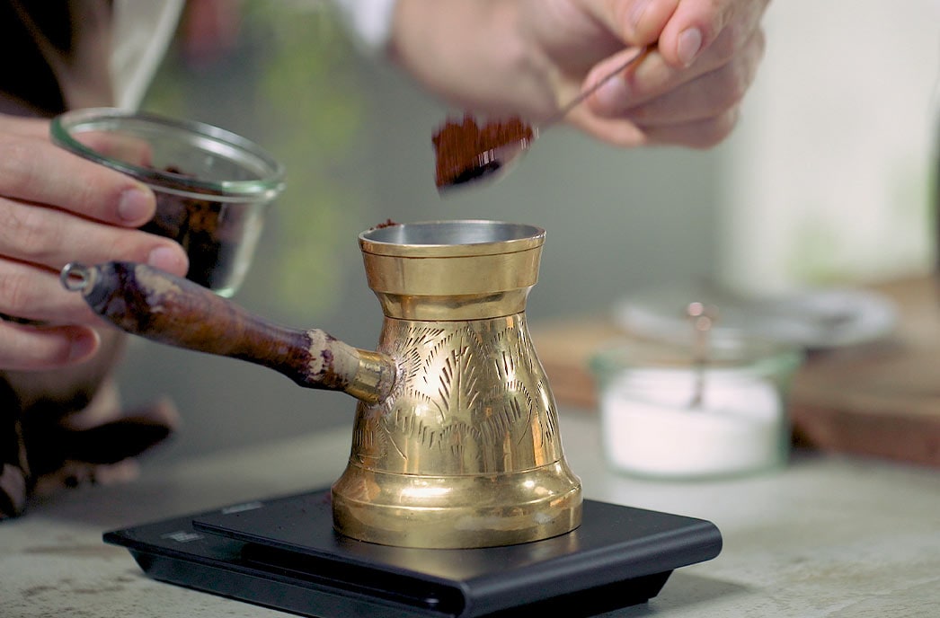 Cezve coffee pot top