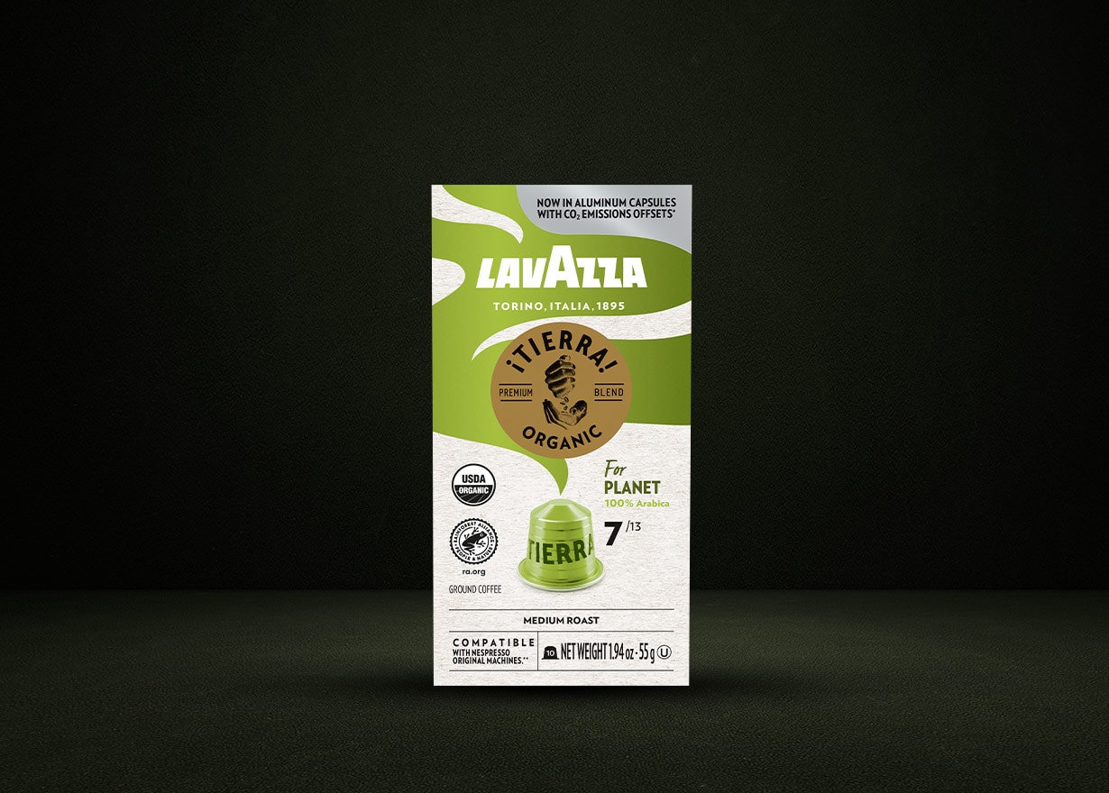 Café molido LAVAZZA Tierra For Africa Organic 250 g - Devoto Hnos. S.A.