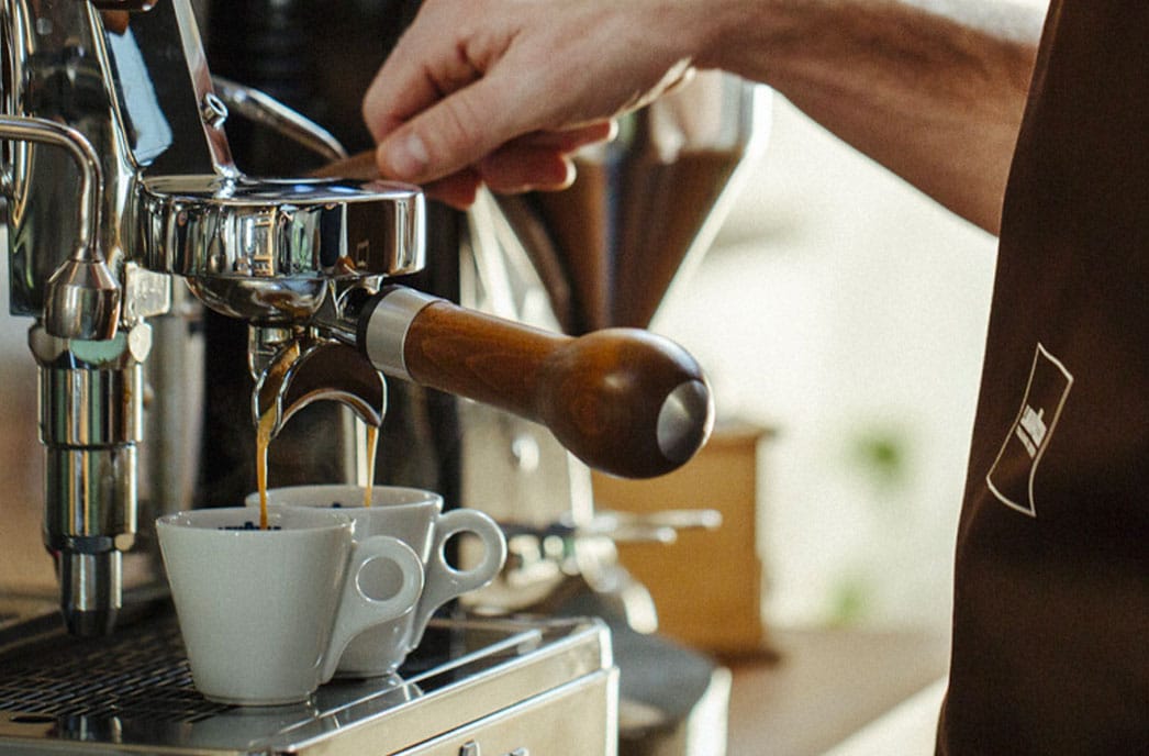 preparación del espresso